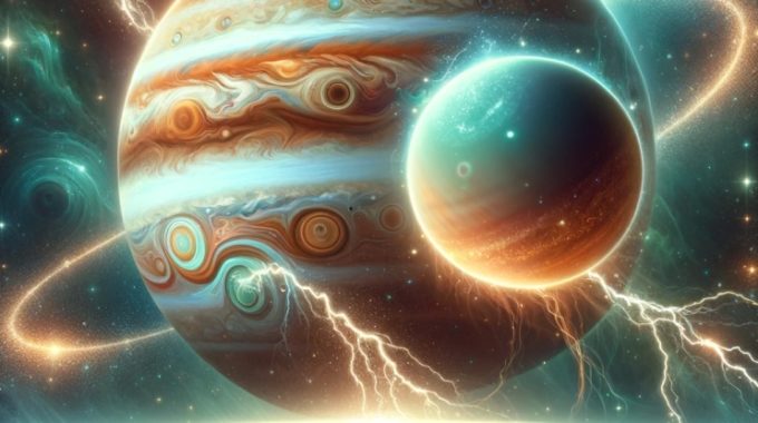 04 Jupiter En Uranus Conjunctie
