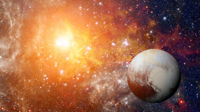 Planet,Pluto, ,Solar,System,Planet.,Elements,Of,This,Image