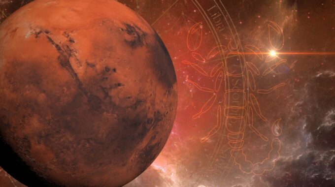 Mars,In,Scorpio,3d,Rendering,Illustration
