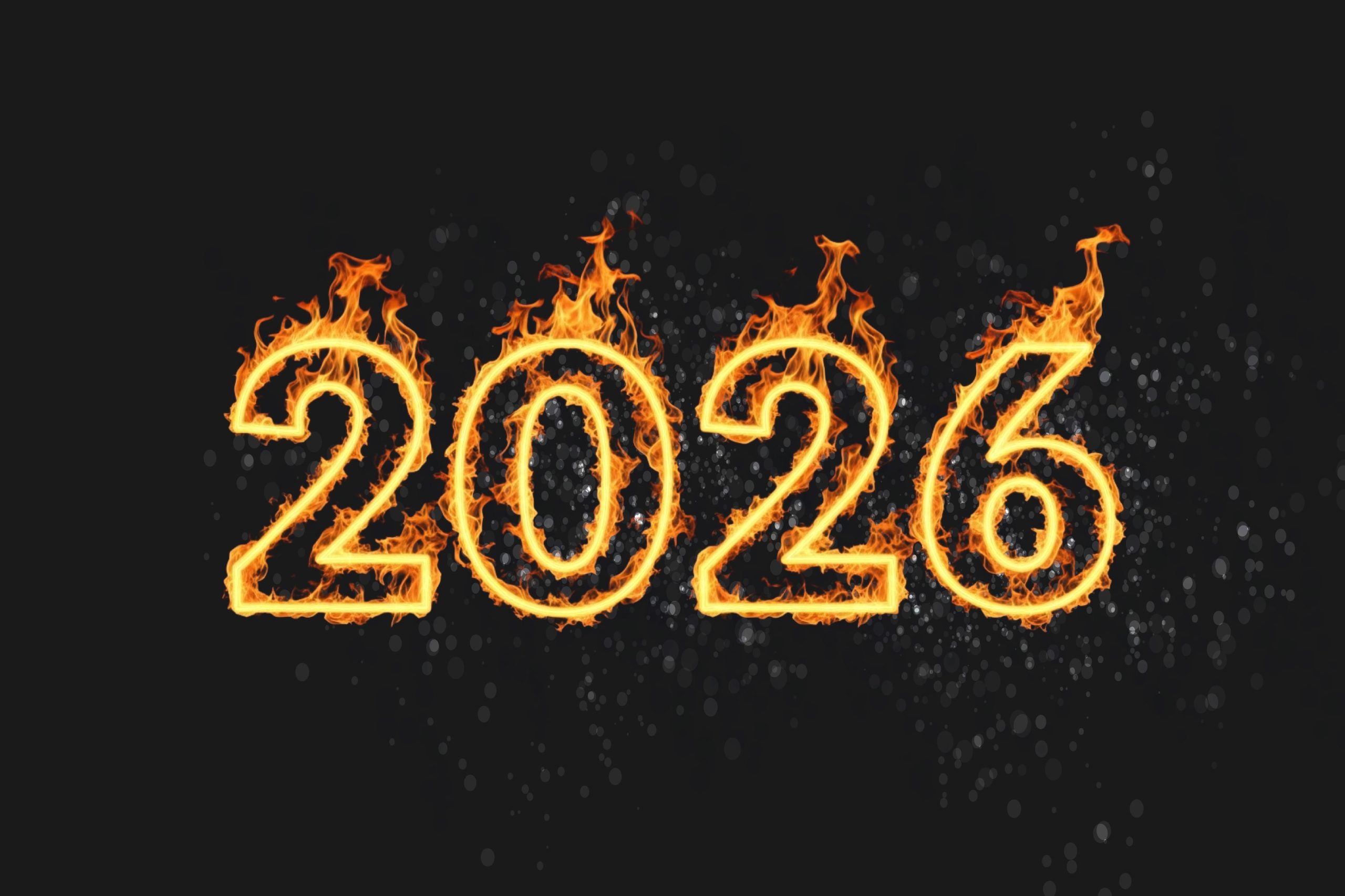 The,Year,2026,Is,Depicted,In,Vibrant,,Burning,Flames,Agjpgnst